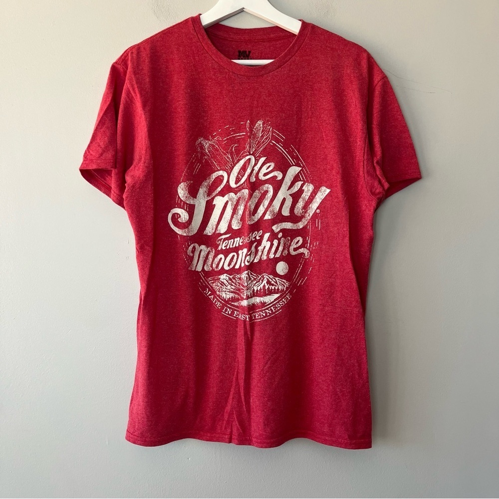 Ole Smokey‎ Tennessee Moonshine Red Graphic Tee Medium